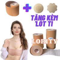 Cuộn băng dán nâng ngực, keo vải dán ngực, băng dán vải nâng ngực và định hình KINESIOLOGY - Đen 5cm x 5m