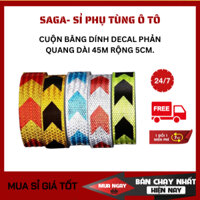 Cuộn băng dính phản quang. Decal phản quang dài 45m rộng 5cm.