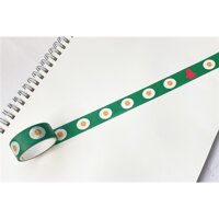 Cuộn băng dính washi tape lalunavn in họa tiết đáng yêu trang trí sổ tay 20 mẫu - A01 - 12