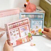 Cuộn băng keo washi Ruixiang họa tiết hoạt hình có thể dán giấy ghi chú