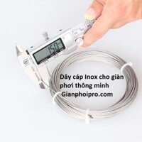 Cuôn cap inox 304 cho dan phơi thông minh Hoa Phat chông han gi, sơn đưt - 2 SƠI 20 MET