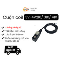 Cuộn coil loại chống cháy nổ cho van điện từ khí nén 2V/3V/4V210-08 4V310-10 4V410-15 AC220V DC24V lắp lỗ 8-9mm