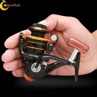 Cuộn dây câu RADIANTFLASH, Cuộn dây kim loại gấp Rocker Cuộn dây nhỏ, Thể thao ngoài trời Tay cầm thoải mái 800 Series 5.2: 1 Máy câu Mini Mồi đá