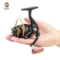 Cuộn dây câu TIEZI, Cuộn dây kim loại gấp Rocker Cuộn dây nhỏ, Câu cá đá 800 Series 5.2: 1 5KG Kéo tối đa Máy câu Mini Nước mặn