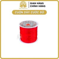 Cuộn dây co giãn xỏ vòng tay, đính cườm, xâu vòng cổ, xâu chuỗi, đàn hồi tốt, siêu bền - Cuộn dây cước màu đỏ