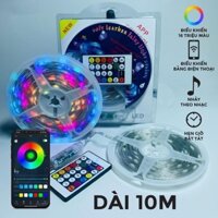 Cuộn Dây Đèn Led Đuổi Cổng USB 16 Triệu Màu Nháy Theo Nhạc, Chống Nước, Điều Khiển Remote, Cảm Biến Âm Thanh