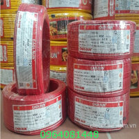 Cuộn dây điện 100m, Dây điện đơn bọc PVC hãng Cadisun 1x0.75mm2/1x1.5mm2 /1x2.5mm2 /1x4mm2, đơn mền VCSF