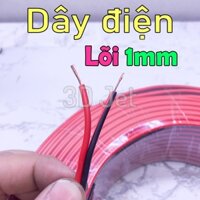 Cuộn Dây Điện 100met Lõi 1mm, Dây điện đôi , dây điện nhỏ công suất thấp