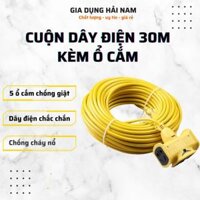 Cuộn dây điện dài 30m kèm ổ cắm tiện lợi
