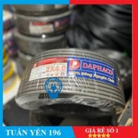 CUỘN DÂY ĐIỆN ĐÔI BỌC XÁM DAPHACO 2x4.0 (100 MÉT)- 100% Lõi Đồng Nguyên Chất