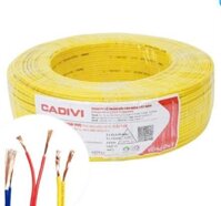 Cuộn dây điện đôi mềm Cadivi Vcmd 2×1.5 (2×30/0.25) 0.6/1kV – Dài 100m