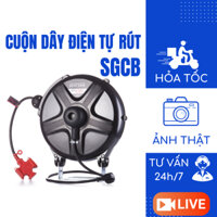 Cuộn dây điện tự rút SGCB rulo tự thu dây lõi đồng dài 10 mét chịu tải chống rối 3x2.5mm2*10 mã SGGF027 Nhật Bản Mart