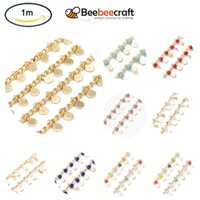 Cuộn Dây Đồng 1m Mạ Vàng 18K 3x2x1mm Dùng Làm Đồ Trang Sức Thủ Công