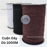 Cuộn Dây Dù Đại lõi chun co giãn - Màu nâu 0,6mm 0,8mm 1000 Mét - 1,0mm 1,2mm 700 Mét - 1,5mm 430 Mét