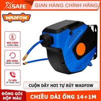 Cuộn dây hơi tự rút WADFOW WAZ3515 chiều dài ống 14m, tự động khoá và dừng, có khoá an toàn