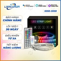 Cuộn dây LED RGB 16 triệu màu 5V điều khển từ xa trang trí tường trần phòng khách, phòng ngủ, bàn gaming, tivi