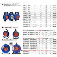 CUỘN DÂY LIOA VÀ Ổ CẮM - 1 PHA 3 DÂY