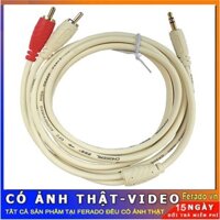 cuộn Dây loa 1 đầu 3.5 ra 2 AV  dài 5m