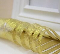 Cuộn dây ruy băng Kim Tuyến rộng 2 cm Lấp Lánh màu Vàng dài 22 mét RB2KTV1-PINKHANDY