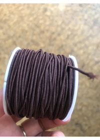 CUỘN DÂY THUN CO GIÃN DẦY 1MM MÀU TÍM THAN NHẸ XỎ VÒNG TAY GỖ NAM