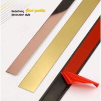 Cuộn Dây Titan Không Gỉ Tráng Gương Dán Tường Trang Trí Phòng Khách 25mm / 30mm / 40mm