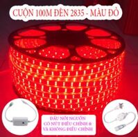 CUỘN ĐÈN LED 2835 RGB 2 HÀNG LED - ĐÚNG 100M MÀU ĐỎ - CHƯA KÈM ĐẦU NỐI