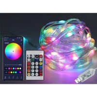 Cuộn đèn led giọt nước trang trí cây thông Noel decor phòng nháy theo nhạc Tiktok IP65 dùng APPTặng củ sạc