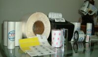 Cuộn giấy decal in tem nhãn mã vạch (2 tem) dài 50m