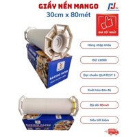Cuộn Giấy Nến nướng bánh 30cm x 80mét MANGO, Giấy nến không thấm dầu nhập khẩu