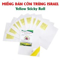 Cuộn Keo Bẫy Côn Trùng Israel Sticky Yellow Roll dùng bẫy ruồi, rầy, rệp, bọ phấn, bọ trĩ, bướm, bọ nhảy ..trồng hoa cúc