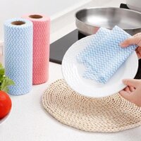 Cuộn Khăn Lau Nhà Bếp Đa Năng 50 Miếng - Vệ Sinh, Lau Chùi Nhà Cửa- Hàng Loại 1 - Chính Hãng - 1 cuộn