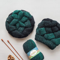 Cuộn len lông cừ pha acrylic màu loang Nako Ombre