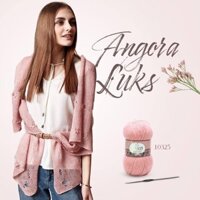 Cuộn len mohair,  Nako Angora Luks, len mùa đông, len giặt máy