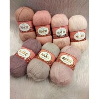 Cuộn len mohair pha acrylic Nako Angora Luks