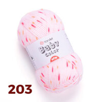 Cuộn len nhộm phẩy dành cho bé Baby Color - Nhập khẩu từ hãng YarnArt - 50 gram dài 150m - 0267