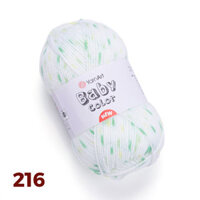 Cuộn len nhộm phẩy dành cho bé Baby Color - Nhập khẩu từ hãng YarnArt - 50 gram dài 150m - 5134
