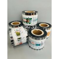 cuộn màng ép miệng ly nhựa PP, màng ép ly trà sữa, màng dập cốc trà sữa (mã 32)