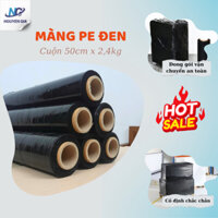 Cuộn Màng PE Đen Khổ 50cm Nặng 2,4kg | Màng Bọc Đồ Cho Vận Chuyển | Màng Bọc Chống Trầy Xước Sản Phẩm