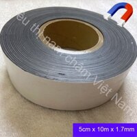 Cuộn nam châm dẻo có keo kích thước dài 10m x 5cm x 1.7mm