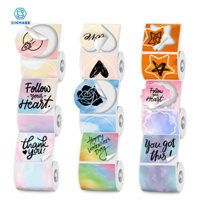 Cuộn nhãn dán nhiệt trong suốt 1 cuộn M110 màu, phù hợp với forphomemo M110 / M200 / M120 / M220 E210 P50 DEMONG P1