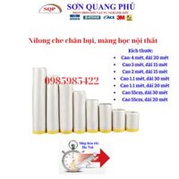 Cuộn nilong phủ đồ đạc, chống bụi 3mx15m, 2mx15m Màng bọc nilon che bụi nội thất đa năng, che phủ ... Màng bọc nilon đa năng, che phủ, ngăn bụi, che chắn sơn nội thất, nilon bọc hàng, chắn sơn oto,che chắn đồ đạc 1 đầu dán