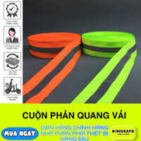 CUỘN PHẢN QUANG VẢI 5 CM ×100 MET , PHẢN QUANG TỐT , BỀN ( 1 CUỘN )