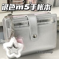 Cuốn sách màu đỏ nhỏ cùng kiểu màu bạc m5 gấp ba lần Sổ tay Sổ tay Sổ tay Sổ tay Sổ Ghi Chép Sổ tay Sổ tay ins giá trị cao da đơn giản