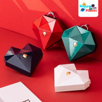 Cuốn sách nhỏ màu đỏ cùng đoạn Nhẫn phóng hộp quà tình yêu sáng tạo tỏ tình tạo tác Nhẫn hộp quà ngày lễ tình nhân Trung Quốc bất ngờ nhỏ hộp quà hình trái tim Quà Tặng TOXH