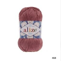Cuộn sợi 100 bamboo mercerise Miss trơn NK từ Alize móc áo, váy, doly siêu đẹp, mát - 468
