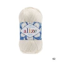 Cuộn sợi 100 bamboo mercerise Miss trơn NK từ Alize móc áo, váy, doly siêu đẹp, mát - 62