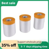 Cuộn tấm bụi, Cuộn phim mặt nạ bằng nhựa Cuộn màng che mặt có băng tự dính để vẽ nội thất