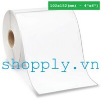 Cuộn tem nhãn (decal) giấy 1 tem 102x152mm, 50m