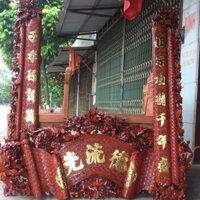 Cuốn thư câu đối gỗ gụ