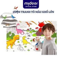 Cuộn tranh tô màu cho bé dán tường khổng lồ 4m40cm Mideer Adhesive Colouring Scroll - Tranh tô màu nước cho bé - Tranh sở thú